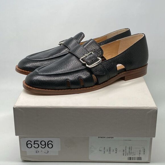 Gabriela Hearst Symon cutout pebbled-leather loafers size 38.5